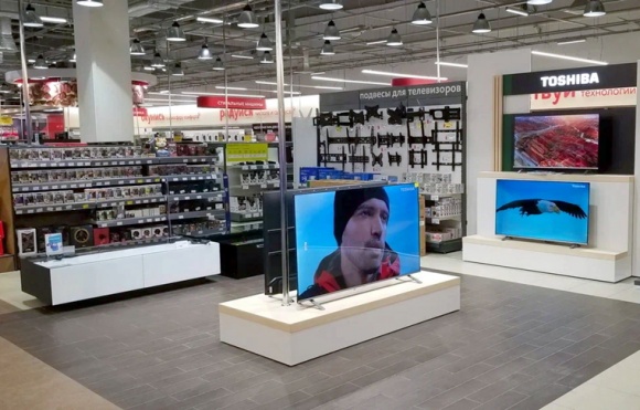 В магазине «М.Видео» в Санкт-Петербурге появилась бренд-зона Toshiba TV