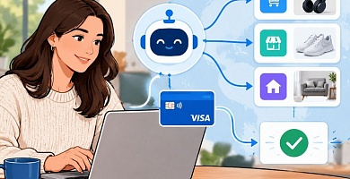 Visa тестирует агентные платежи покупателей через платформы поставщиков